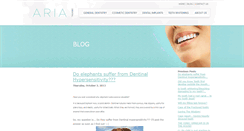 Desktop Screenshot of blog.ariadental.com